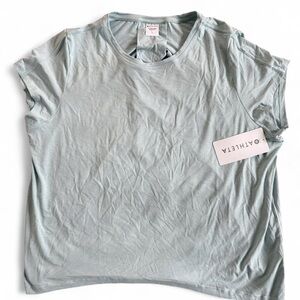 Athleta With Ease Tee Light Blue NWT